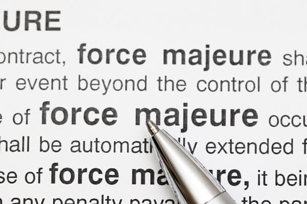 can companies rely on force majeure